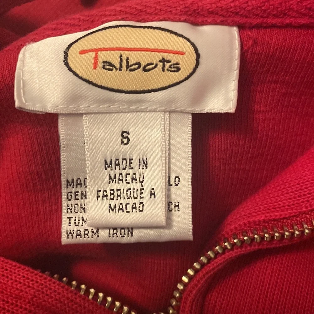 Talbots Sweater zip up hoodie - Picture 3 of 4